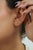 Amber 1 Ct Pear Cut Yellow Sapphire Stud Earrings With Diamonds in 14k Gold- A Pair For Sale - Image 8 of 13