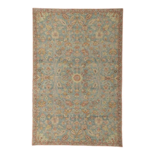 Distressed Rug With Modern Vintage Style, 05'03 X 07'11 For Sale