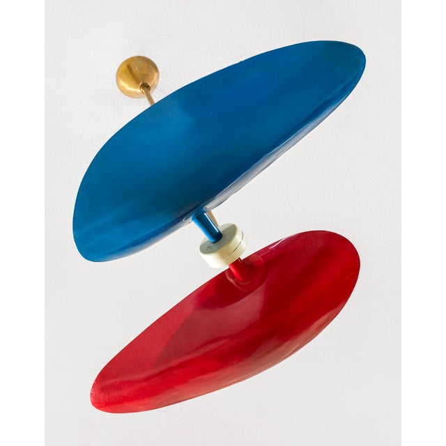 1950s Pendant Lamp attributed to Giuseppe Ostuni for Oluce, 1950s For Sale - Image 5 of 6