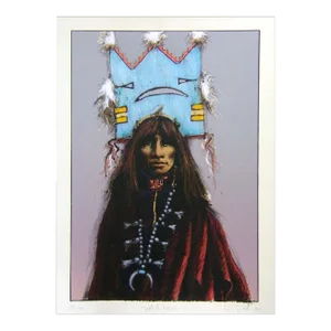 Larry Fodor "Tablita Woman2" Lithograph 1987 Hand Signed