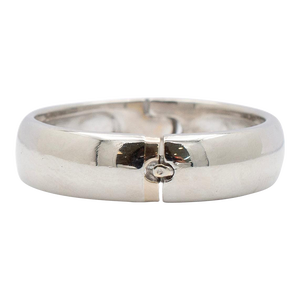 Platinum Open Wedding Band Ring Size 10.5
