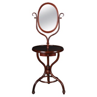 Dressing Table with Standing Mirror in Beech from Thonet, 1900s For Sale