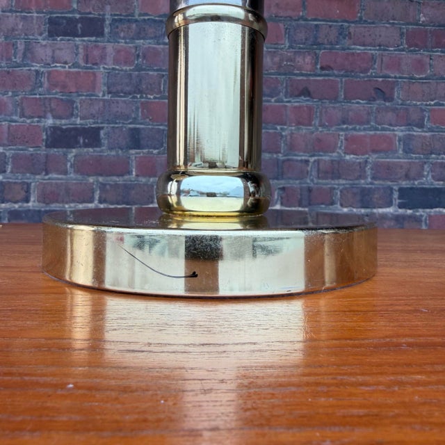 1980s Faux Bamboo Brass Table Lamps - A Pair For Sale - Image 4 of 11