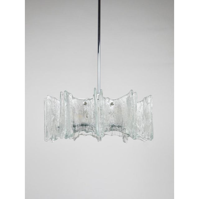 Vienna Ice Glass Star Chandelier by J. T. Kalmar for Kalmar, Austria, 1960s For Sale - Image 3 of 18