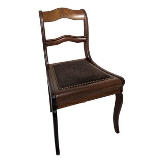 Biedermeier Walnut Chair, 1940s For Sale