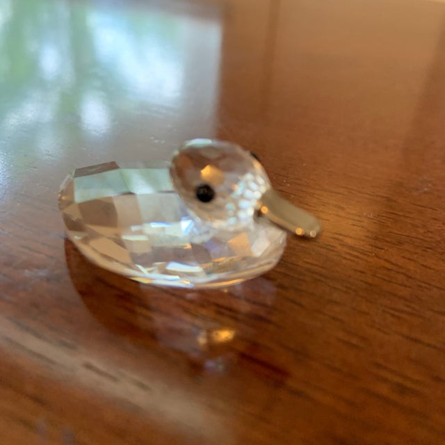1988 Retired Swarovski Crystal Duck Figurine | Chairish