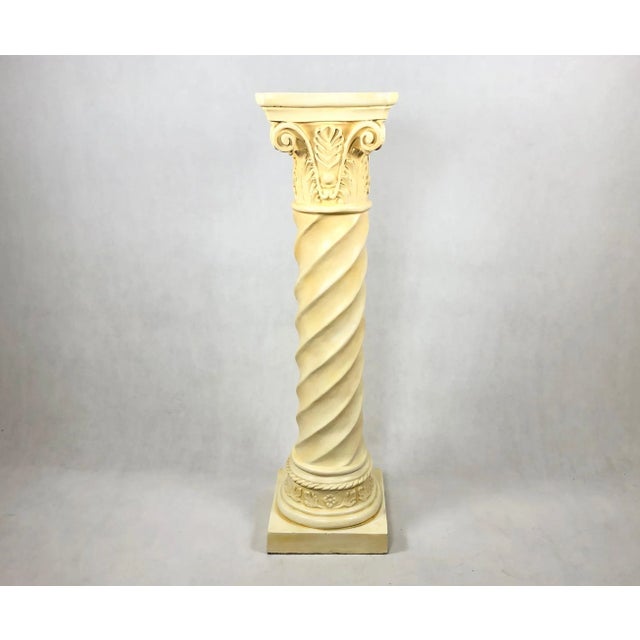Vintage Roman Column Flower Stand Pedestal, 1980s For Sale - Image 3 of 13