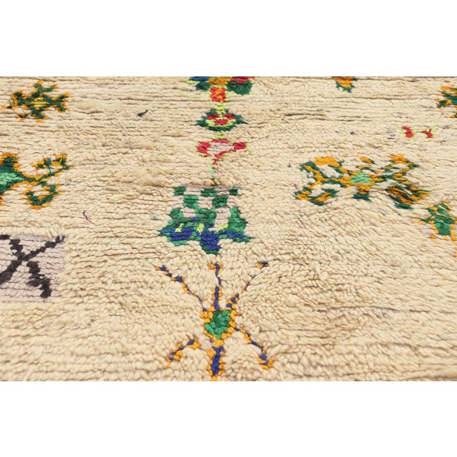 Late 20th Century Vintage Azilal Moroccan Rug, 04'00 X 07'01 For Sale - Image 5 of 10