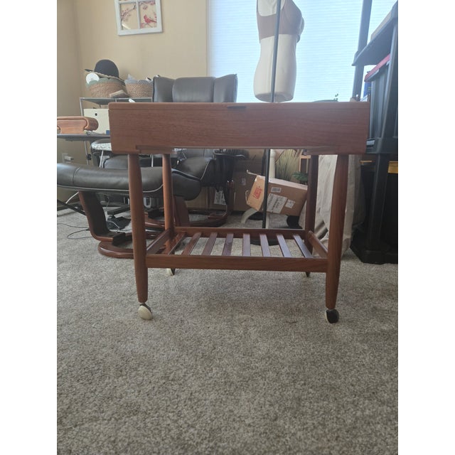 Mid-Century Modern Mid-Century Modern Sewing Table For Sale - Image 3 of 7