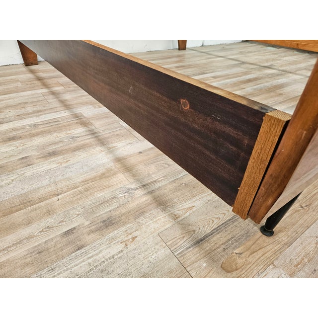 Mid-Century Walnut Double Bed, 1960 For Sale - Image 12 of 18