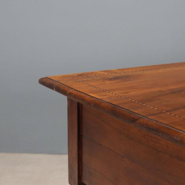 Italian Writing Desk in Walnut For Sale - Image 5 of 11