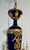 1990s Myran Allan Luxury Lighting Italian 24k Gold Finish and Blue Porcelain Chandelier For Sale - Image 5 of 9