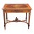 19th Century Louis XVI Style Kingwood & Walnut Marquetry Stretcher Center Table For Sale