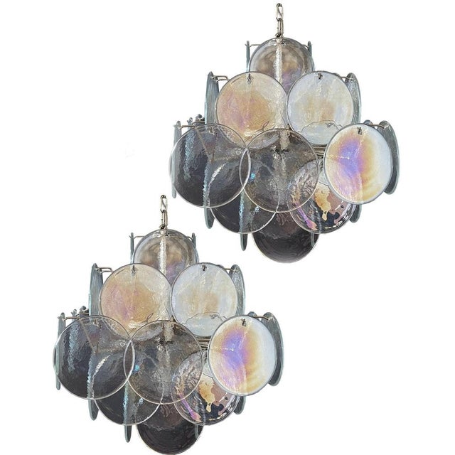Vintage Italian Murano Chandelier in the style Vistosi, 1970s For Sale - Image 17 of 18