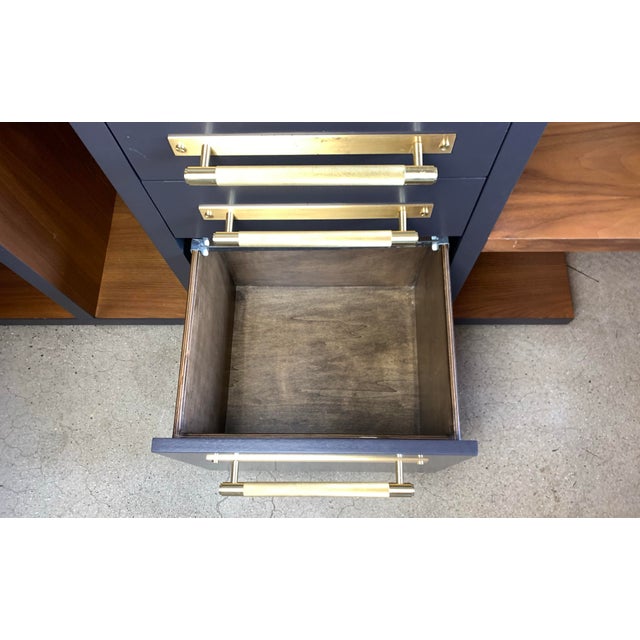 Modern Modern L Shaped Painted Wood Desk For Sale - Image 3 of 9
