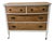 Vintage Curved Front Dresser – Solid Wood With Original Hardware For Sale