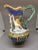 Mid-Century Modern Vintage Jj Seashell Figures People Sea Green Blue Majolica Pitcher For Sale - Image 3 of 6