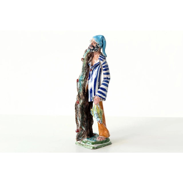 Italian Ceramic Figure by Marchese, 1950s For Sale - Image 4 of 11