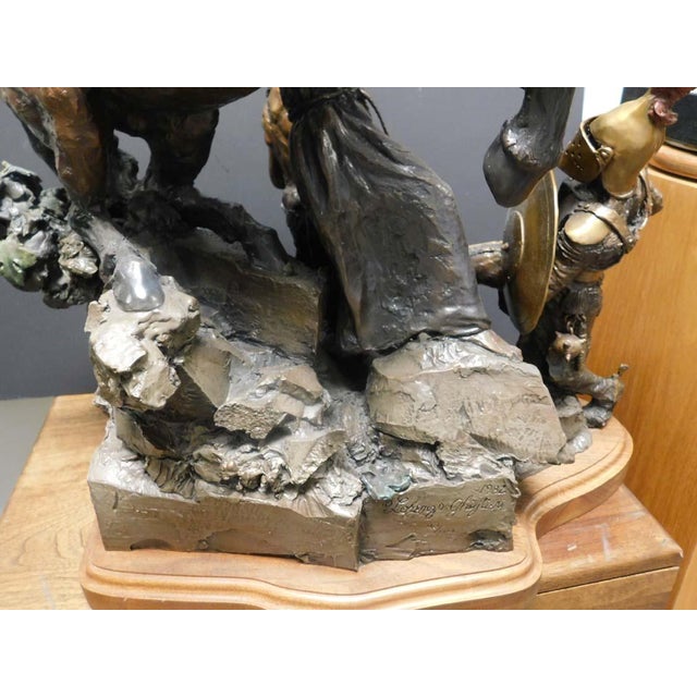 Impressionist Share Lorenzo Ghiglieri "St. Francis" Bronze Sculpture Signed &Numbered 1982 For Sale - Image 3 of 11