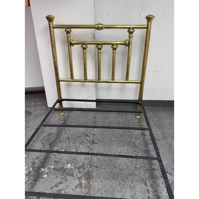 2010s Full Size Worthen Centennial Brass Bed Frame For Sale - Image 5 of 12