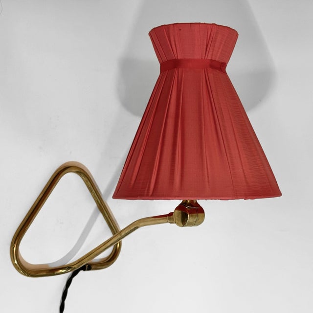 Metal Mid-Century Table Lamp Model 321 in Brass from Eskilstuna Elektrofabrik, Sweden, 1950s For Sale - Image 7 of 12