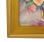 Pink Bouquet of Pastel English Roses in Vase Oil Painting W/ Antiqued Gold Wood Frame For Sale - Image 8 of 10