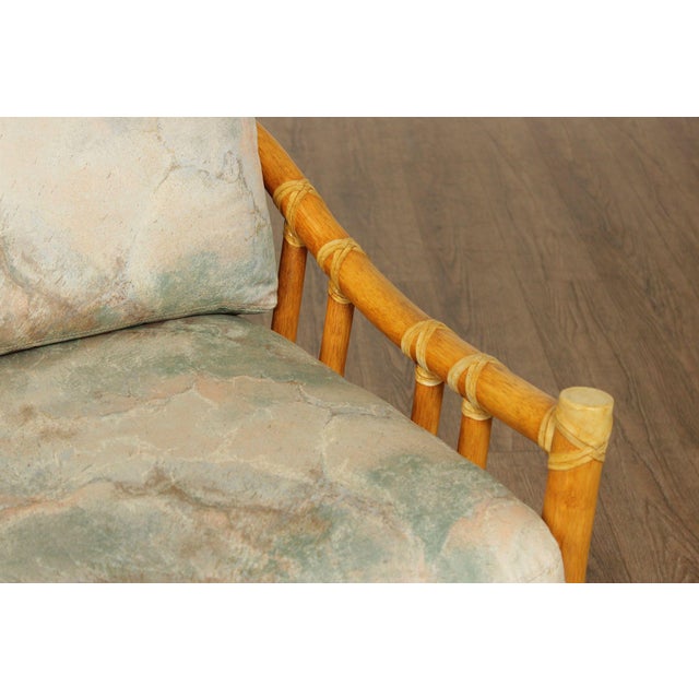 Brown McGuire Organic Modern Rattan Three Cushion Sofa For Sale - Image 8 of 18