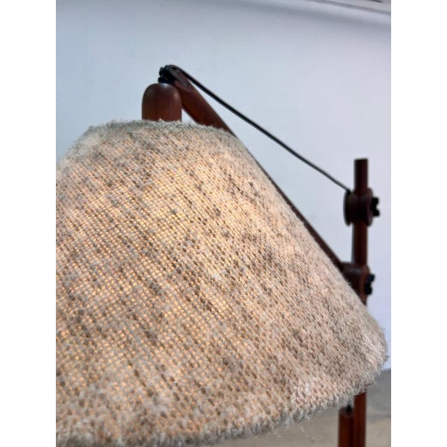 Floor Lamp with Adjustable Arm and Counterweight, Denmark, 1970s For Sale - Image 9 of 11