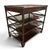 A beautiful pair of side tables from sought-after designer Rose Tarlow. Handmade of mahogany with a dark mahogany finish....