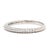Modern Gabriel & Co .20ctw Diamond Knife Edge Band, 14k White Gold, Ring Size 5 For Sale - Image 3 of 8