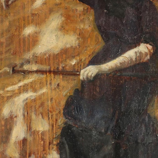 Albert Von Keller, Portrait, Oil on Panel, Framed For Sale - Image 6 of 13