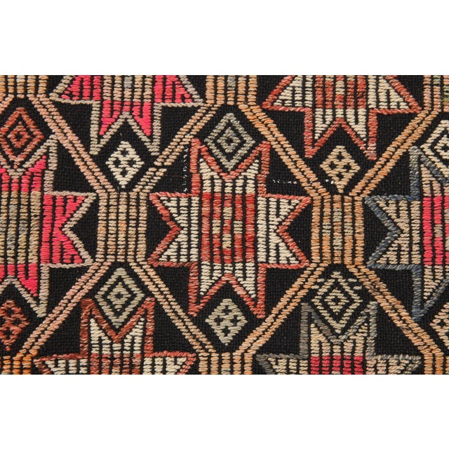 Brown Vintage Kilim Rug For Sale - Image 8 of 13