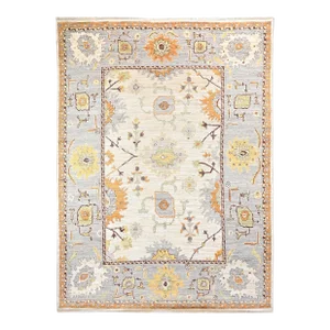 2020s Handmade Oushak Rug. 09'01" X 12'02"