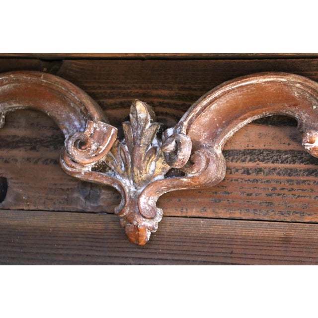 Antique French Rococo Revival Carved Wood Étagère Wall Shelf With Mirror For Sale - Image 18 of 18