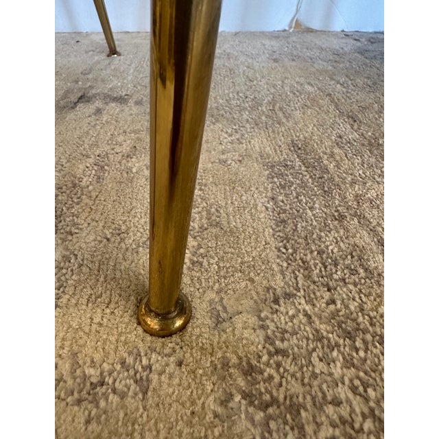 Mid-Century Modern Brass Dining Chairs - Set of 4 For Sale - Image 11 of 15