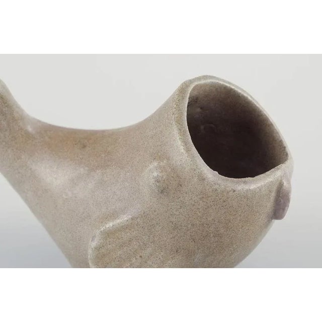 Ceramic Vase in the Shape of Fish from Arne Bang For Sale - Image 5 of 8