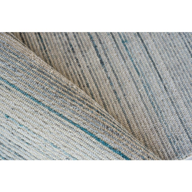 Exquisite Rugs Exquisite Rugs Carmen Handmade PET Yarn Blue Rug-9'X12' For Sale - Image 4 of 8