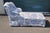 1980s Vintage French Chaise Chair Toile Fabric For Sale - Image 5 of 10