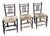 Farm Straw Chairs, 1890s, Set of 3 For Sale