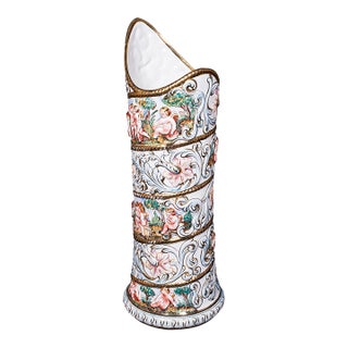 Tall Vintage Stick Stand, Italian, Ceramic, Umbrella Rack, Slimline Vase, c.1960 For Sale