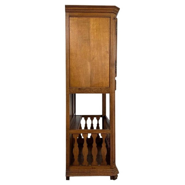 Antique French Oak Cupboard, 1900s For Sale - Image 6 of 12