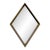 Mid Century Modern Hollywood Regency Gold Gilt Wall Mirror La Barge Diamond 60s For Sale