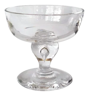 Modernist Steuben Crystal Teardrop Dessert Compote