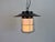 Industrial Grey Enamel, Glass, and Iron Cage Pendant Lamp from Elektrosvit, 1960s For Sale - Image 14 of 16