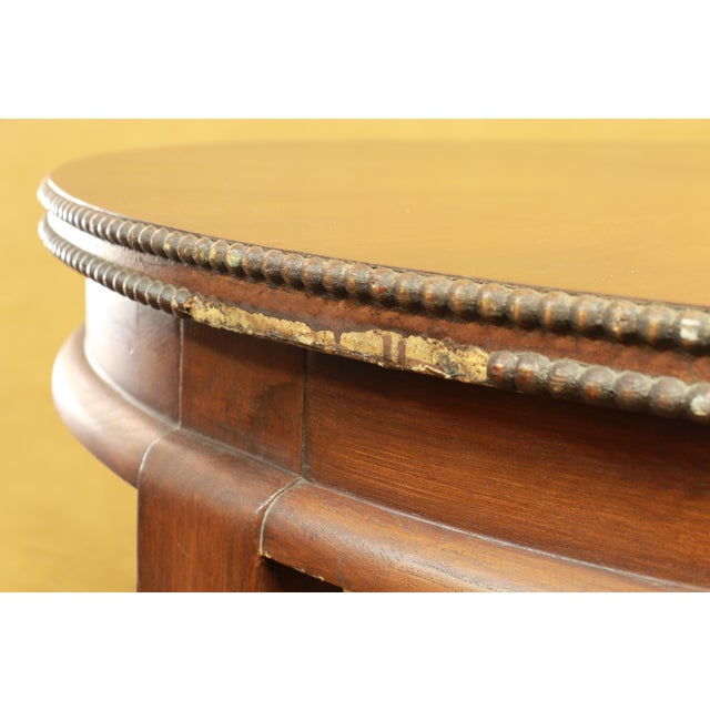 Brown Robert Irwin 1950s Round Walnut Table Mid Century Modern, Card or Office Table For Sale - Image 8 of 11