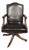 Mahogany Swivel Office Desk Chair, 1920 For Sale