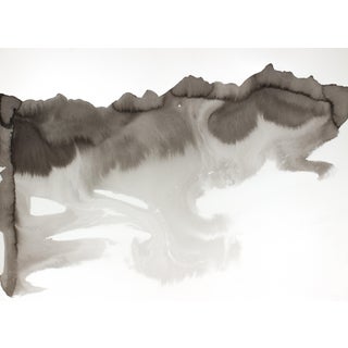 "Flow No. 4" Contemporary Original Abstract Ink Painting by Elizabeth Becker For Sale