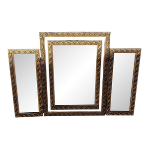 19th Century Gilt Tryptch Mirror