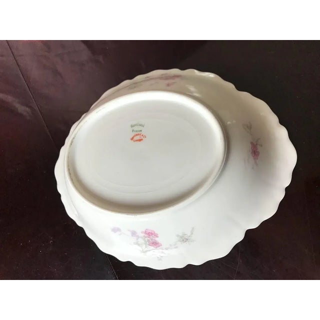 Antique Haviland Limoges Schlieger 270 Pink Floral W/ Golden, Service for Twelve, 88 Pi For Sale - Image 10 of 12