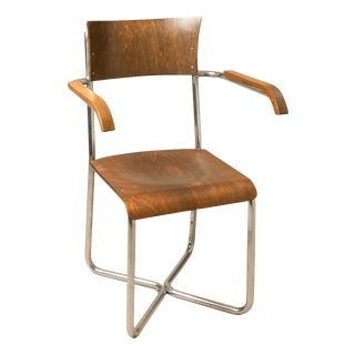 Vintage Tubular Steel Chair, 1930s For Sale